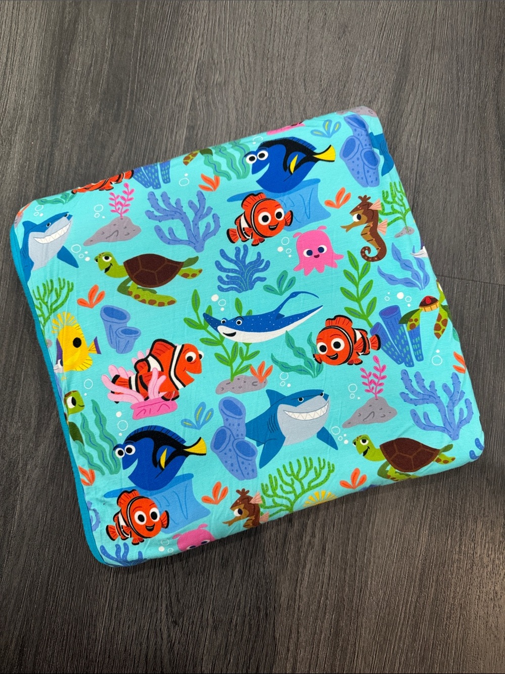 Little Sleepies Kids Ocean Creature Towel - Blue, Orange, Yellow